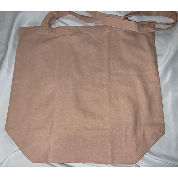 The Paper Store Blush Pink Canvas Tote Shopping BAG Yoga 16” X 17” - Picture 2 of 3